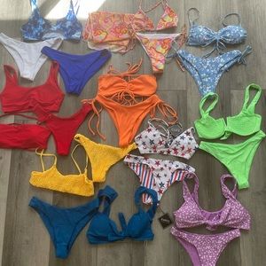 Set of 10 ZAFUL bikinis